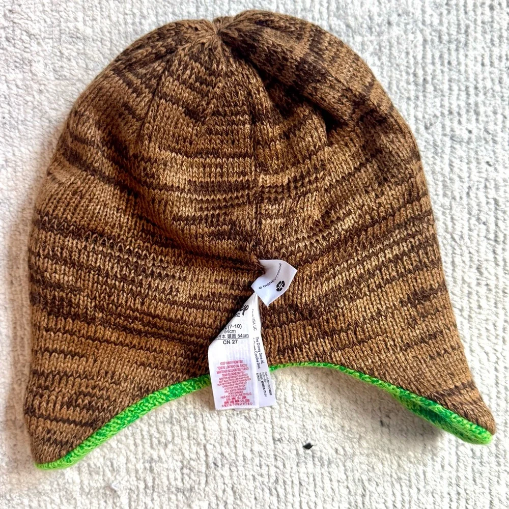 Disney/Pixar The Good Dinosaur Arlo/T-Rex Green/Brown Reversible Knit Beanie